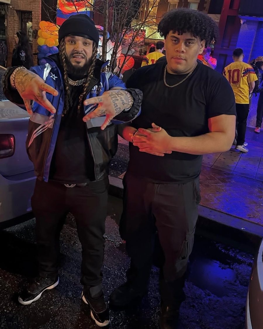 TCP security with an artist on the street outside a DPX event